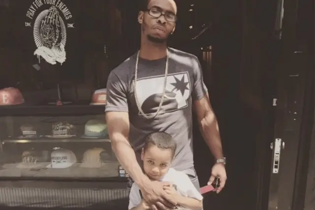 Christen and Jaquavius Conyers on Father's Day 2015, one day before his arrest.